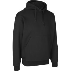 ID 0660 Soft hoodie  kængurulomme  unisex Sort
