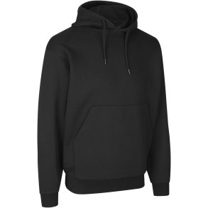 ID 0660 Soft hoodie  kngurulomme  unisex Sort