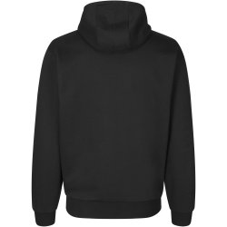 ID 0660 Soft hoodie  kængurulomme  unisex Sort