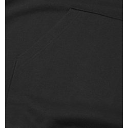 ID 0660 Soft hoodie  kængurulomme  unisex Sort