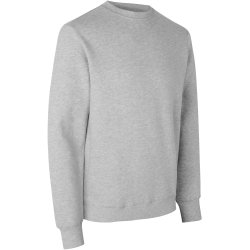 ID 0682 Sweatshirt  økologisk Lys grå melange