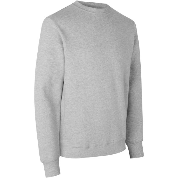 ID 0682 Sweatshirt  kologisk Lys gr melange