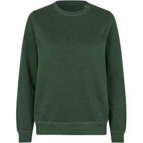 ID 0683 Sweatshirt  kologisk  dame Flaskegrn