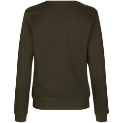 ID 0683 Sweatshirt  økologisk  dame Oliven