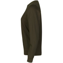 ID 0683 Sweatshirt  økologisk  dame Oliven