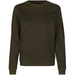 ID 0683 Sweatshirt  økologisk  dame Oliven