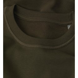 ID 0683 Sweatshirt  økologisk  dame Oliven