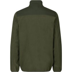 ID 0744 Bonded fleecejakke Oliven