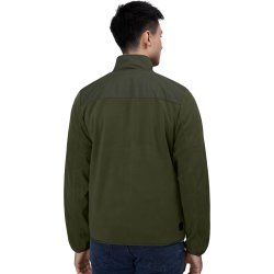 ID 0744 Bonded fleecejakke Oliven