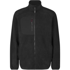 ID 0744 Bonded fleecejakke Sort