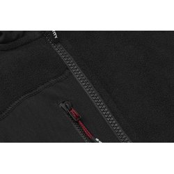 ID 0744 Bonded fleecejakke Sort