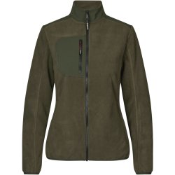ID 0745 Bonded fleecejakke  dame Oliven