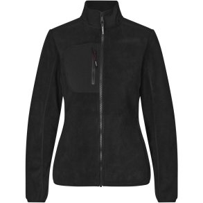 ID 0745 Bonded fleecejakke  dame Sort