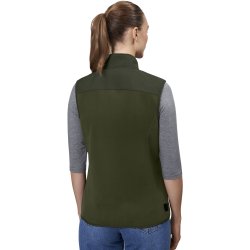 ID 0747 Bonded fleecevest  dame Oliven
