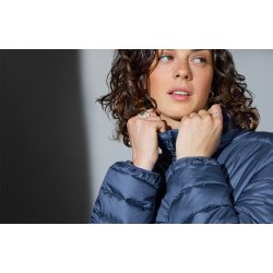 ID 0753 Letvgtsjakke  vatteret  dame Stormy blue