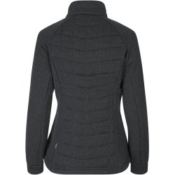 ID 0827 Fleecejakke  quiltet  dame Grafit melange