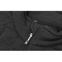 ID 0827 Fleecejakke  quiltet  dame Grafit melange