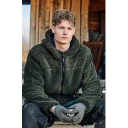 ID 0828 Pile fleece jakke Oliven