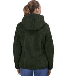 ID 0829 Pile fleece jakke  dame Oliven