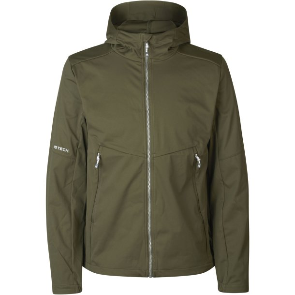 ID 0836 Softshell jakke  letvgt Oliven