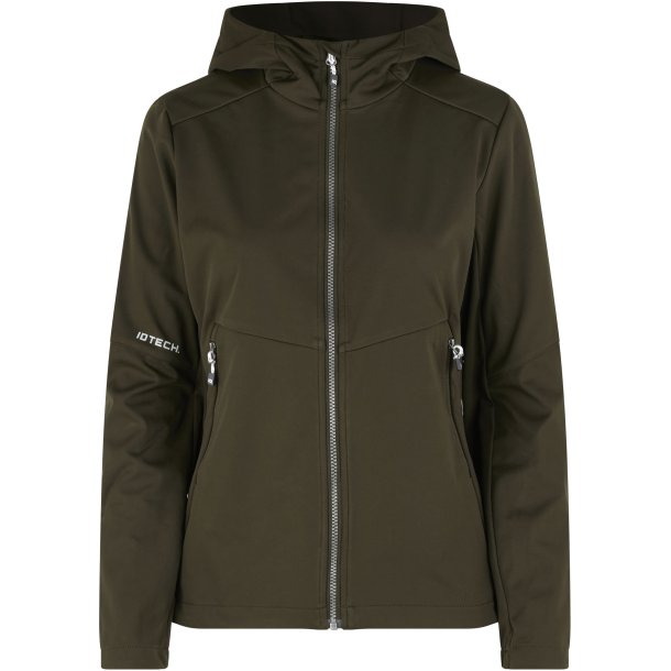 ID 0837 Softshell jakke  letvgt  dame Oliven