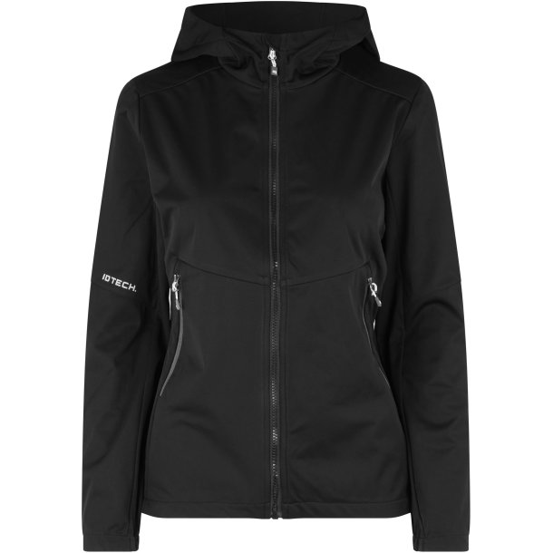 ID 0837 Softshell jakke letvægt dame Sort