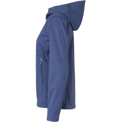 ID 0837 Softshell jakke  letvgt  dame Stormy blue
