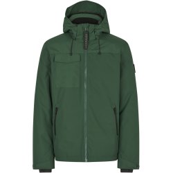 ID 0842 Hooded vinterjakke Flaskegrn