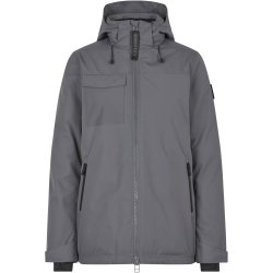 ID 0843 Hooded vinterjakke   dame Silver grey