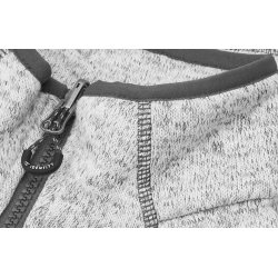 ID 0848 Zip-n-Mix fleece  melange  dame Grå melange