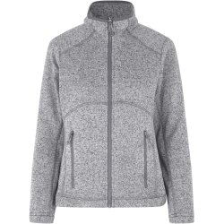 ID 0848 Zip-n-Mix fleece  melange  dame Grafit melange