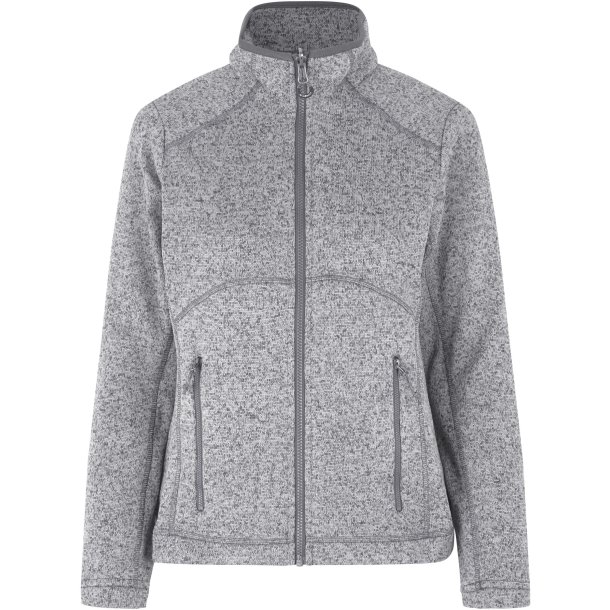 ID 0848 Zip-n-Mix fleece  melange  dame Grafit melange