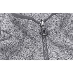 ID 0848 Zip-n-Mix fleece  melange  dame Grafit melange