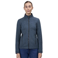 ID 0848 Zip-n-Mix fleece  melange  dame Navy melange