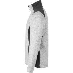 ID 0850 Cardigan  strikfleece Grå melange