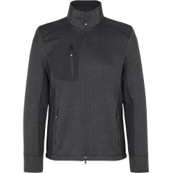 ID 0850 Cardigan  strikfleece Grafit melange