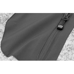 ID 0851 Cardigan  strikfleece  dame Grå melange