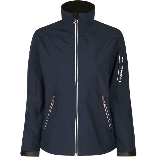 ID 0873 Softshell jakke  kontrast  dame Navy