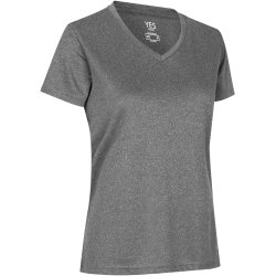 ID 2032 YES Active T-shirt  dame Gr melange