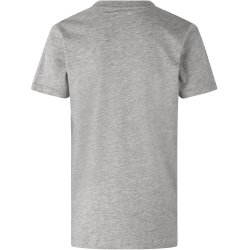 ID 40552 kologisk T-shirt  brn Lys gr melange