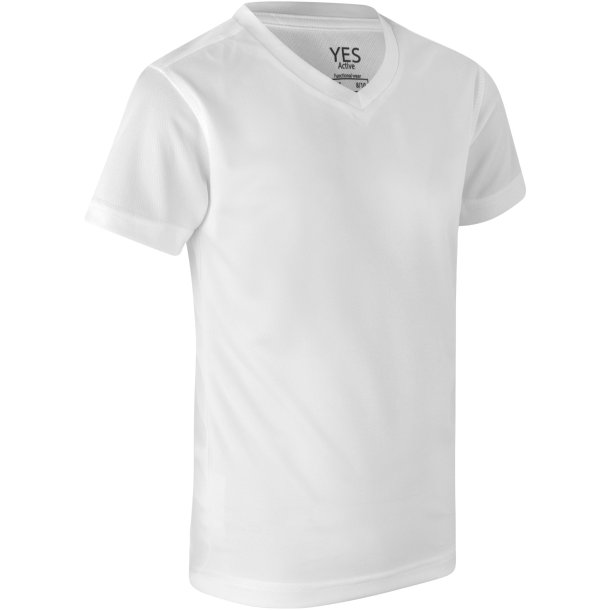 ID 42030 YES Active T-shirt  brn Hvid