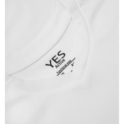ID 42030 YES Active T-shirt  brn Hvid