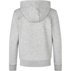 ID 46012 Hoodie �kologisk zip b�rn Lys gr� melange