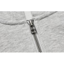 ID 46012 Hoodie �kologisk zip b�rn Lys gr� melange