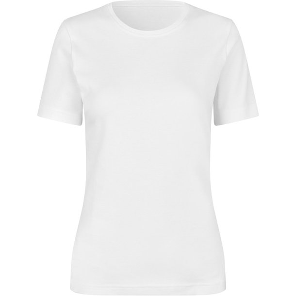 ID 5001 Interlock T-shirt �kologisk dame Hvid