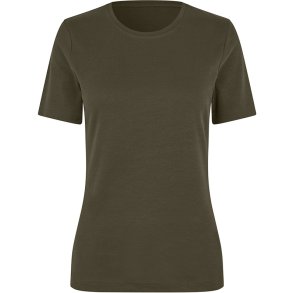 ID 5001 Interlock T-shirt �kologisk dame Oliven
