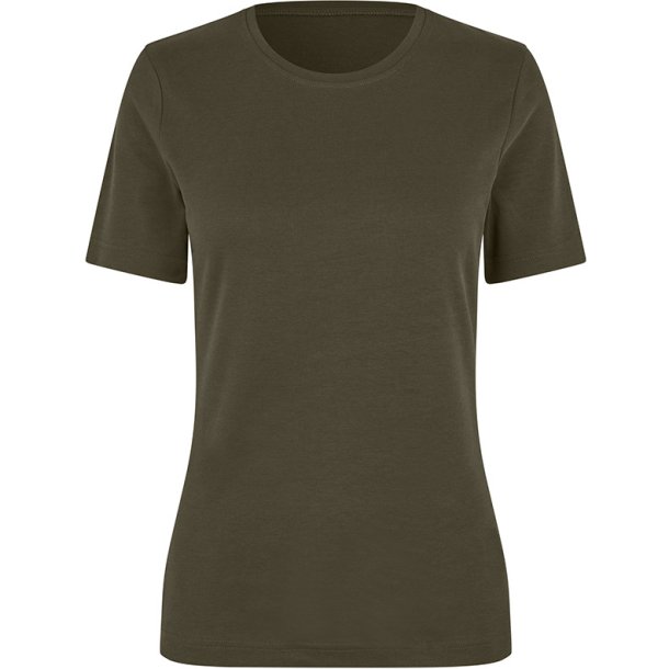 ID 5001 Interlock T-shirt �kologisk dame Oliven