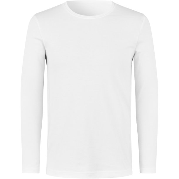 ID 5002 Interlock T-shirt �kologisk l/� Hvid