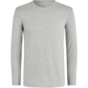 ID 5002 Interlock T-shirt �kologisk l/� Lys gr� melange