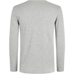 ID 5002 Interlock T-shirt �kologisk l/� Lys gr� melange